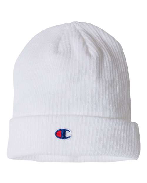 Champion Ribbed Knit Cuffed Beanie - CS4003 | MunroPowersports.com