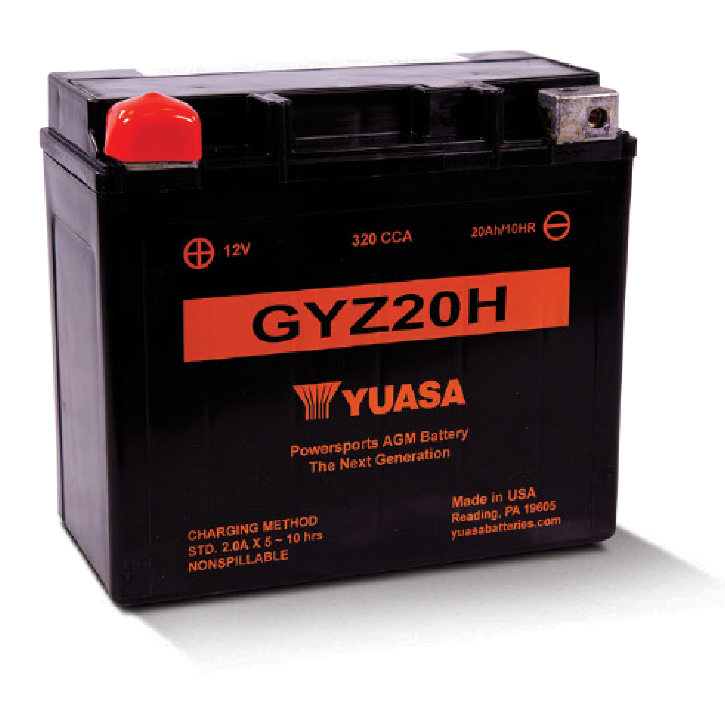 Yuasa Gyz Series Battery (Yuam72Rgh) - 880-7256 | MunroPowersports.com