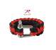 Rothco Thin Red Line Paracord Bracelet With D-Shackle - 911 | MunroPowersports.com
