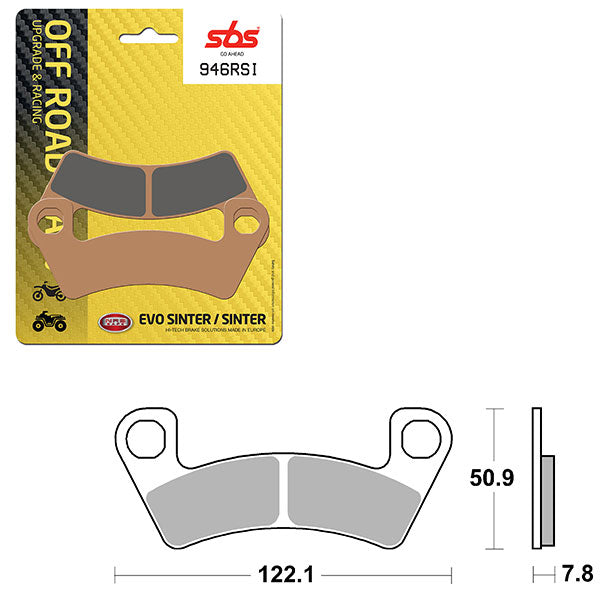 Sbs Atv/Utv Evo Sinter Brake Pad (6280946108) - 946RSI | MunroPowersports.com