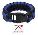 Rothco Deluxe Thin Blue Line Paracord Bracelet - 973 | MunroPowersports.com