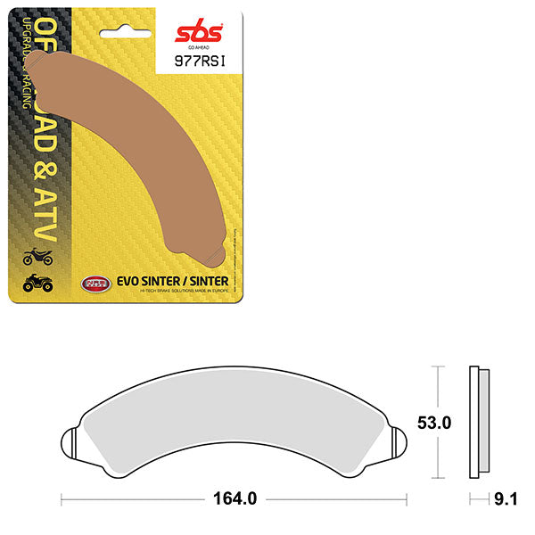 Sbs Atv/Utv Evo Sinter Brake Pad (6280977108) - 977RSI | MunroPowersports.com