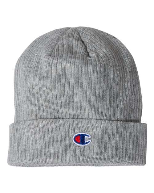 Reverse Weave Black And White Champion Beanie Champion Ribbed Knit