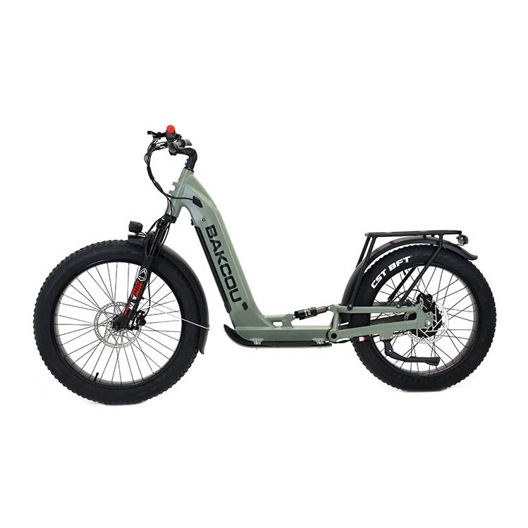 Bakcou Grizzly Electric Scooter Sage Green | MunroPowersports.com