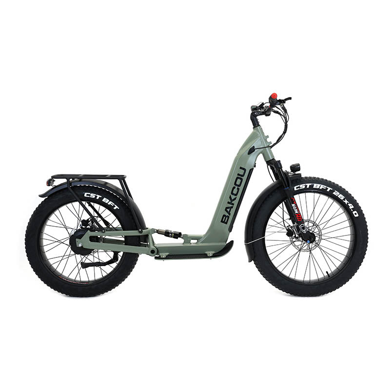 Bakcou Grizzly Electric Scooter Sage Green | MunroPowersports.com