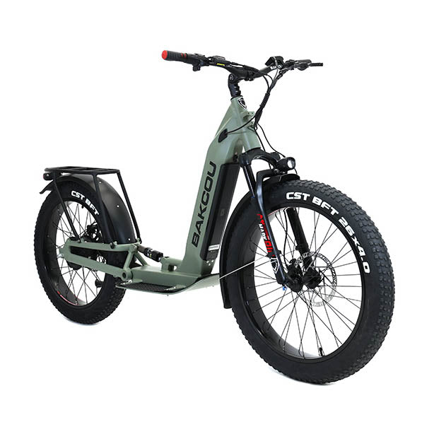 Bakcou Grizzly Electric Scooter Sage Green | MunroPowersports.com