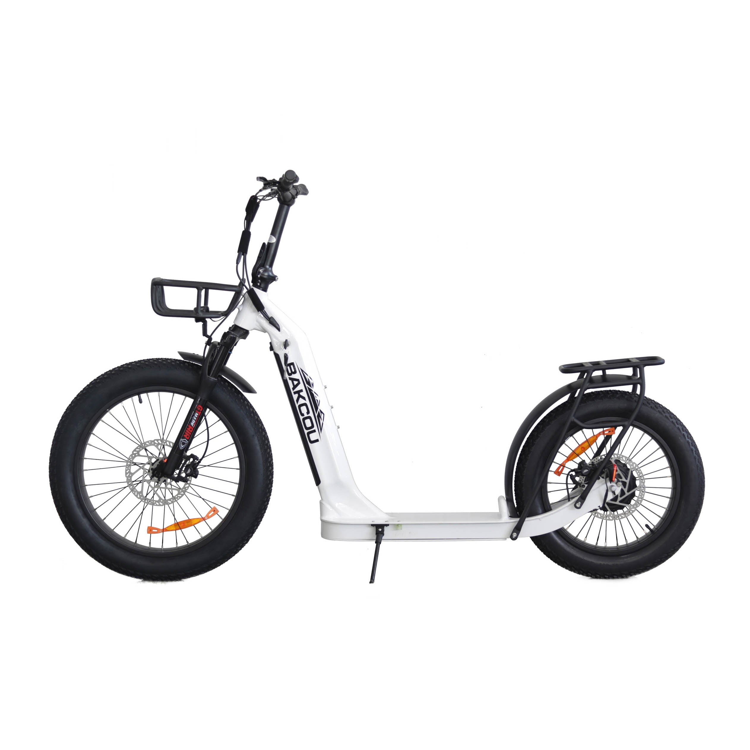 BAKCOU TIMBERWOLF ELECTRIC SCOOTER GLOSS WHITE | MunroPowersports.com