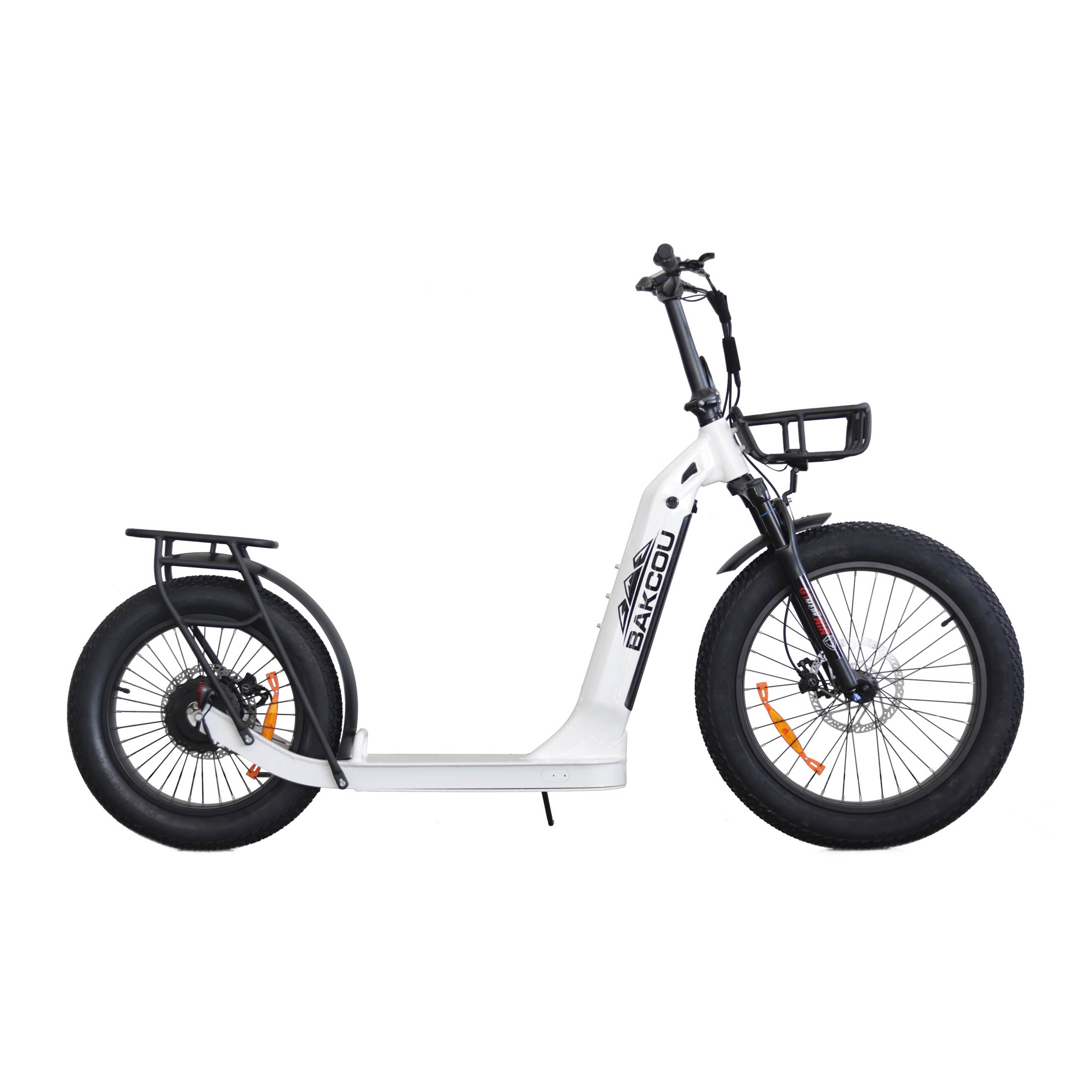 Bakcou Timberwolf Electric Scooter Gloss White - S-TW-W | MunroPowersports.com