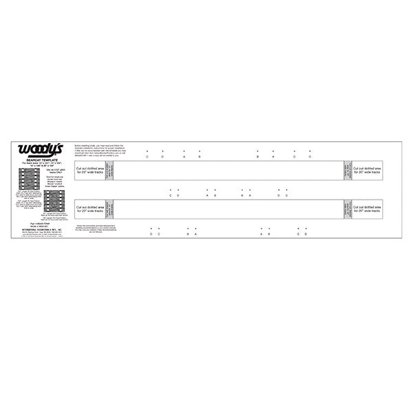 WOODY'S BEARCAT 2PLY 2.52 TEMPLATE (BEAR-TEMP-2)