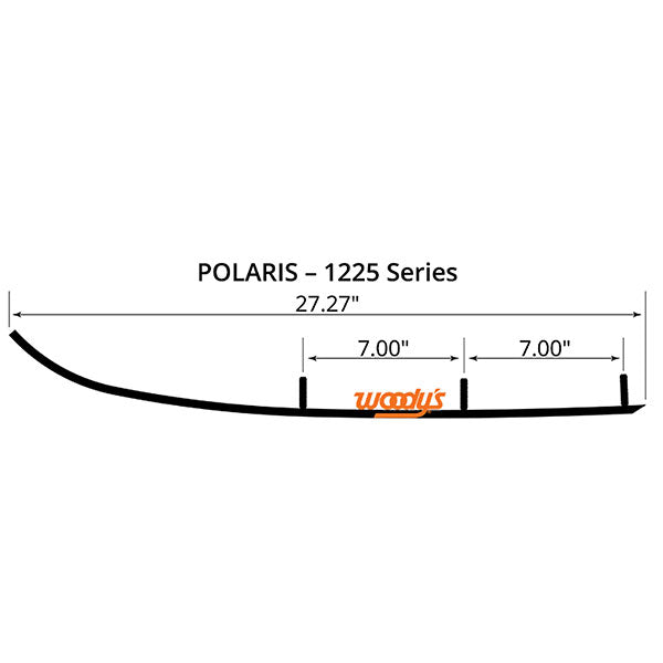 Woody's Flat-Top Extender Trail Iii 4" Carbide Runner (Epi3-1225) | MunroPowersports.com