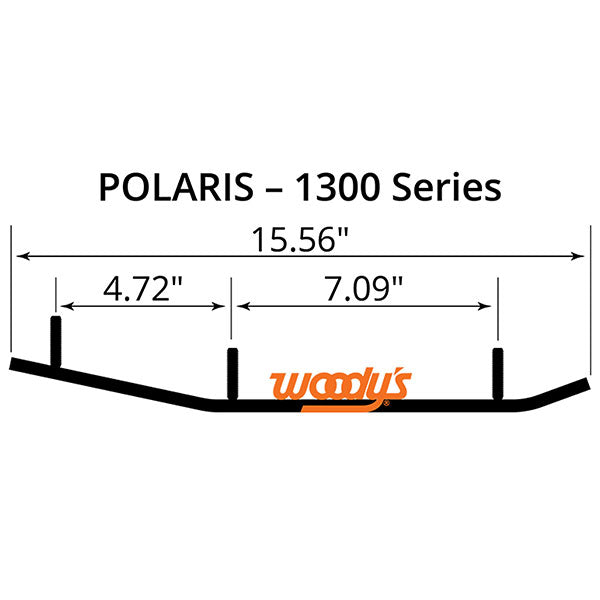Woody's Flat-Top Extender Trail Iii 4" Carbide Runner (Epi3-1300) | MunroPowersports.com