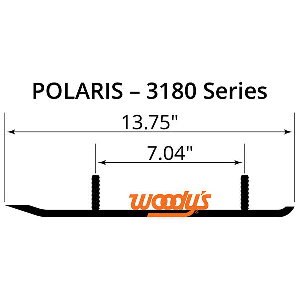 Woody's Flat-Top Extender Trail Iii 4" Carbide Runner (Epi3-3180) | MunroPowersports.com