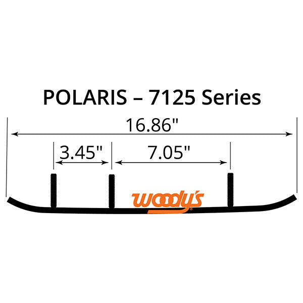 Woody's Flat-Top Extender Trail Iii 4" Carbide Runner (Epi3-7125) | MunroPowersports.com