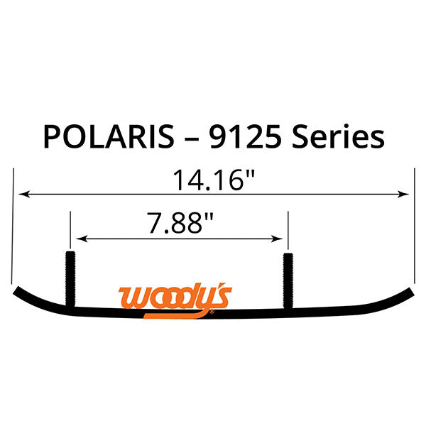 Woody's Flat-Top Extender Trail Iii 4" Carbide Runner (Epi3-9125) | MunroPowersports.com