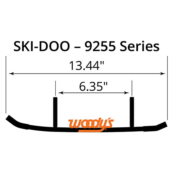 Woody's Flat-Top Extender Trail Iii 4" Carbide Runner (ESD3-9255) | MunroPowersports.com