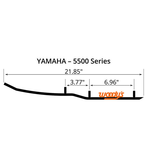 Woody's Flat-Top Extender Trail Iii 4" Carbide Runner (EYV3-5500) | MunroPowersports.com