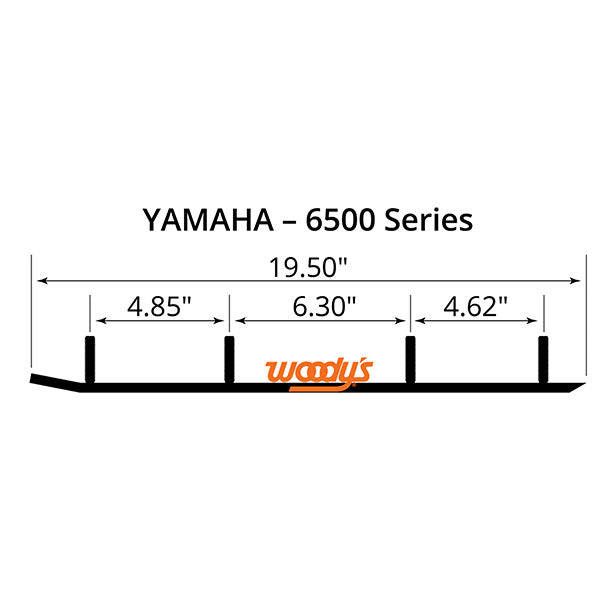 Woody's Flat-Top Extender Trail Iii 4" Carbide Runner (EYV3-6500) | MunroPowersports.com
