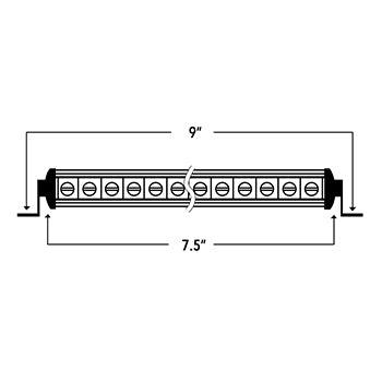 8" Single Row LED Light Bar - SRS8 10-10005