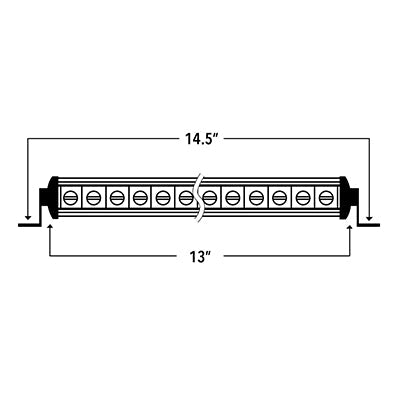 Hi-Lux 2.0 - Single Row 13" Light bar 10-10156