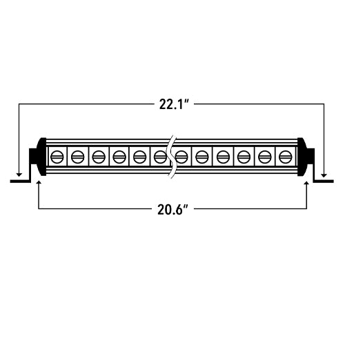 Hi-Lux 2.0 - Single Row 20" Light Bar 10-10157