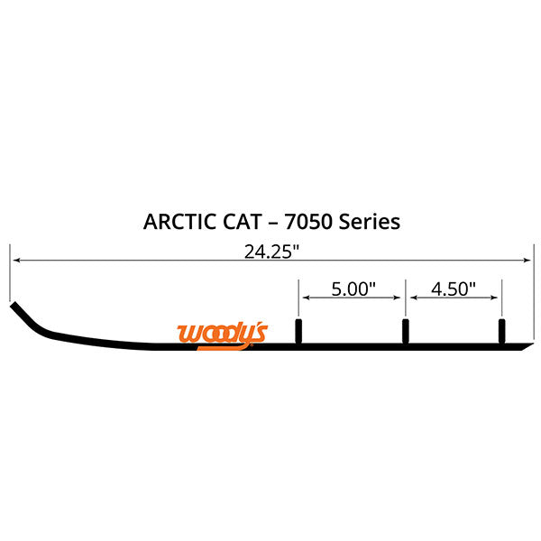 WOODY'S FLAT-TOP TRAIL BLAZER 6" CARBIDE TRAIL RUNNER (TAT4-7050)