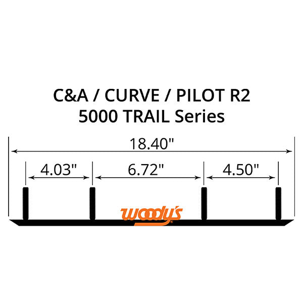Woody's Flat-Top Trail Blazer 6" Carbide Trail Runner (Tca-5000) | MunroPowersports.com