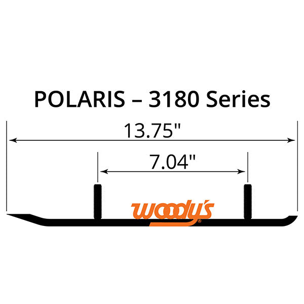 Woody's Flat-Top Trail Blazer 6" Carbide Trail Runner (TPI-3180) | MunroPowersports.com