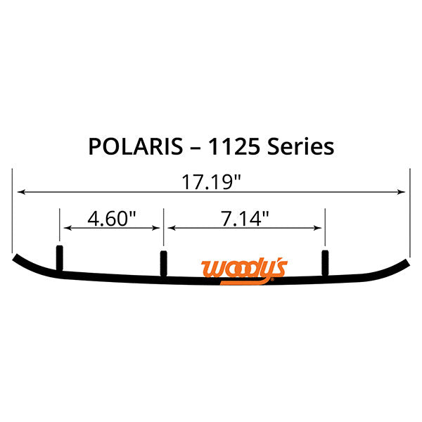WOODY'S FLAT-TOP TRAIL BLAZER 6" CARBIDE TRAIL RUNNER (TPI4-1125)