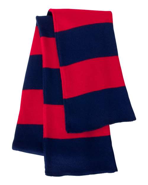 Sportsman Rugby-Striped Knit Scarf - SP02