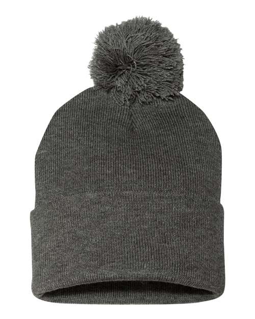 Sportsman Pom-Pom 12" Knit Beanie - SP15 | MunroPowersports.com