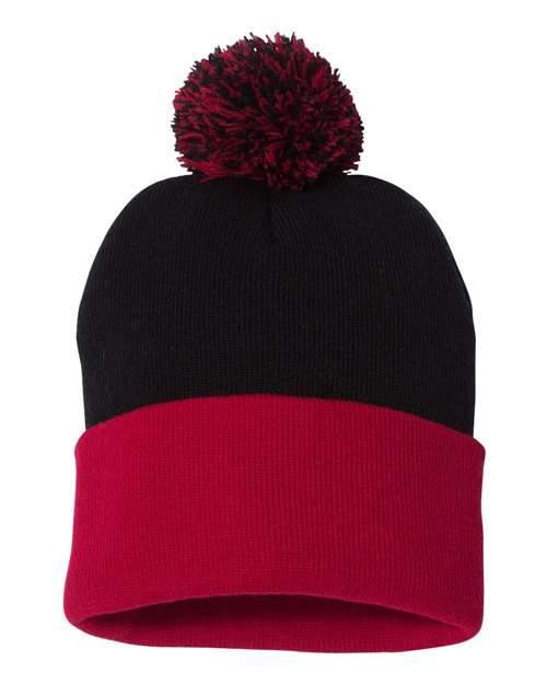 Sportsman Pom-Pom 12" Knit Beanie - SP15 | MunroPowersports.com
