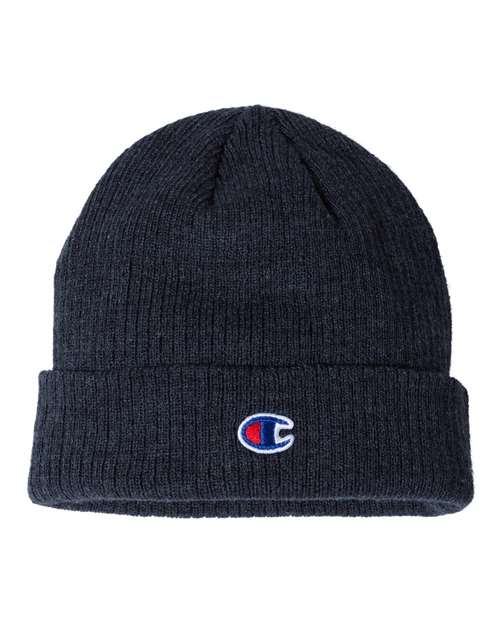 Champion Ribbed Knit Cuffed Beanie - CS4003 | MunroPowersports.com